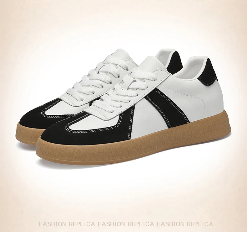 Zapatos invisibles con aumento de altura, zapatos de entrenamiento moral de 8cm, zapatillas informales transpirables de verano con aumento de altura interior para hombre, zapatos Forrest Gump versátiles Retro de cuero genuin