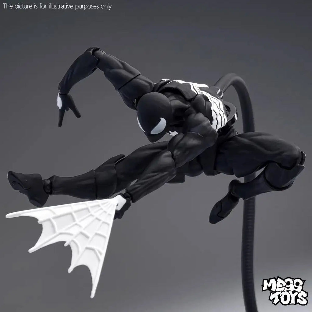 Figura de Acción de 16 cm de Spider-Man Venom Symbiote Kaine Parker Scarlet Spider con Traje Negro y Rojo, Modelo de Anime, Juguetes Coleccionables