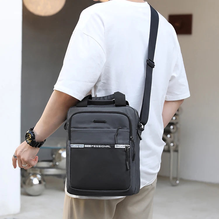 Bolso Cruzado para Hombre Multifuncional Correa Ajustable