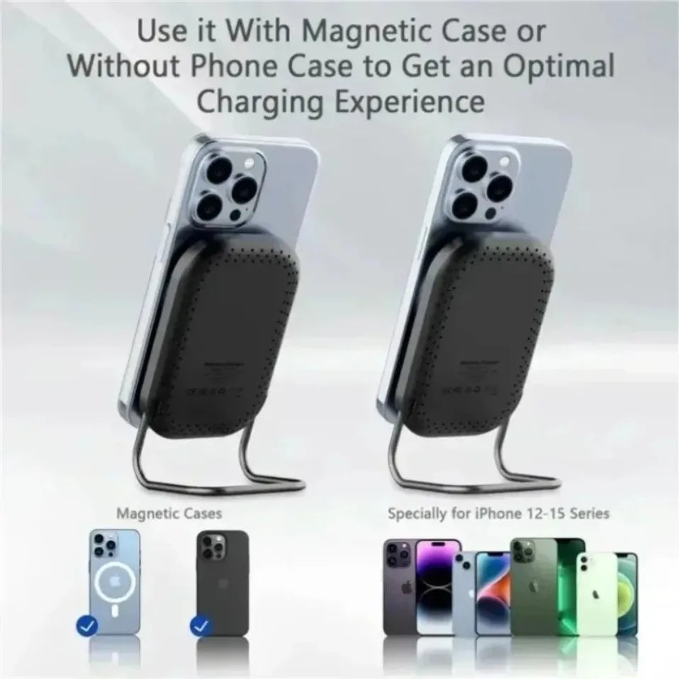 Cargador Inalámbrico Magnético de Escritorio, Soporte para Teléfono Celular, Estación de Carga Rápida para Magsafe iPhone 17 16 15 14 13 Pro Max