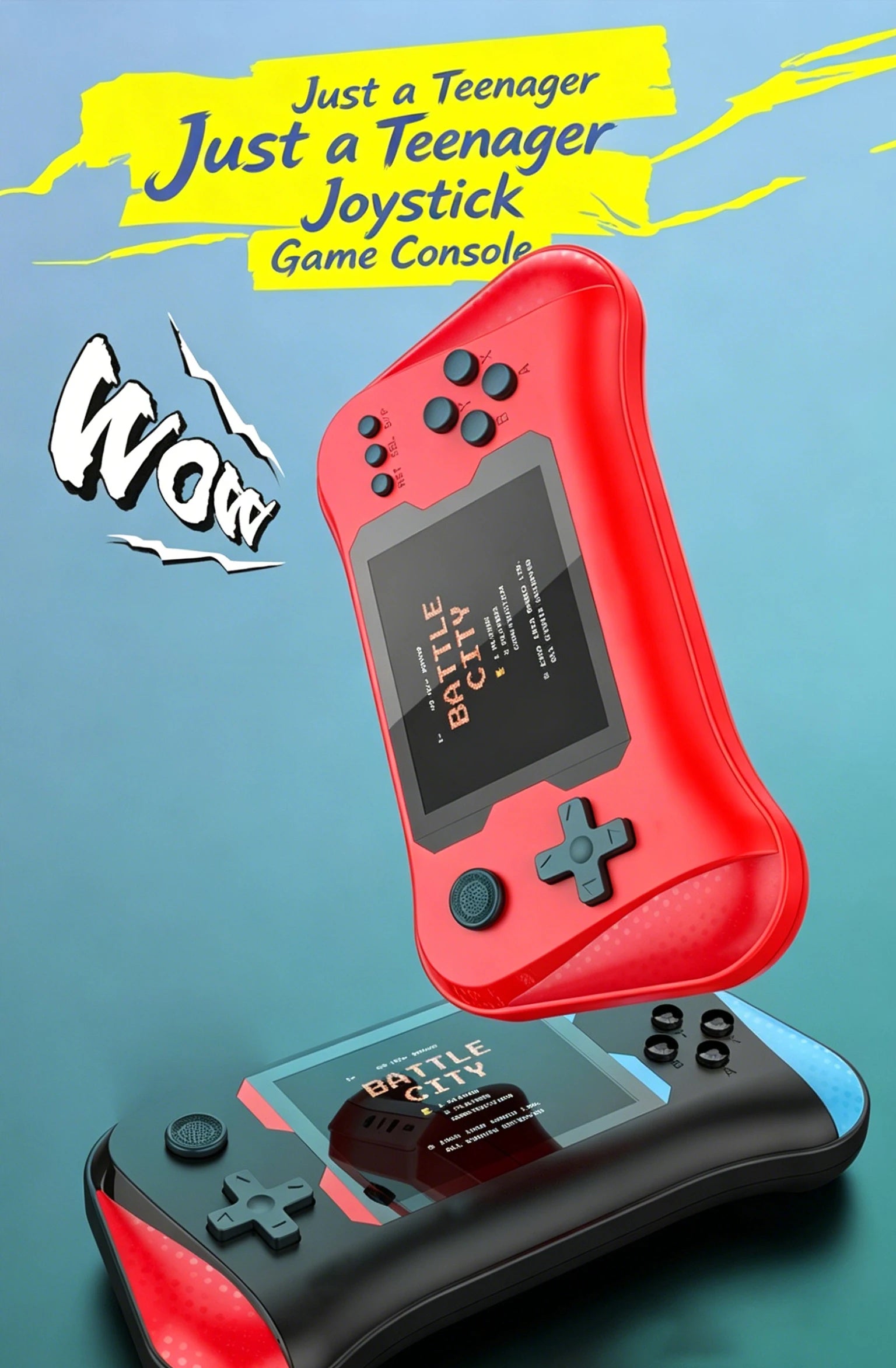 Consola de Juegos Portátil con 500 Juegos, Retro Clásica para Dos Jugadores