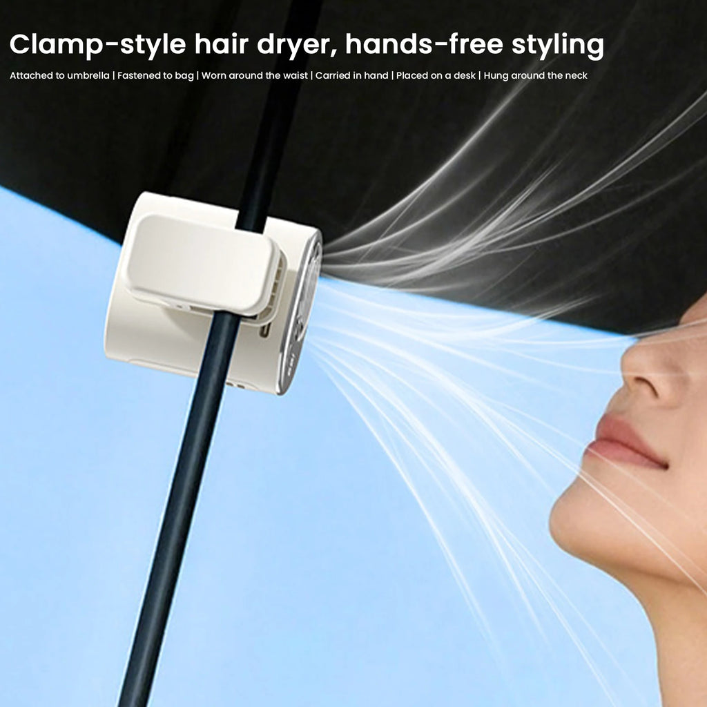Ventilador de Cuello Colgante con Pantalla LED Recargable
