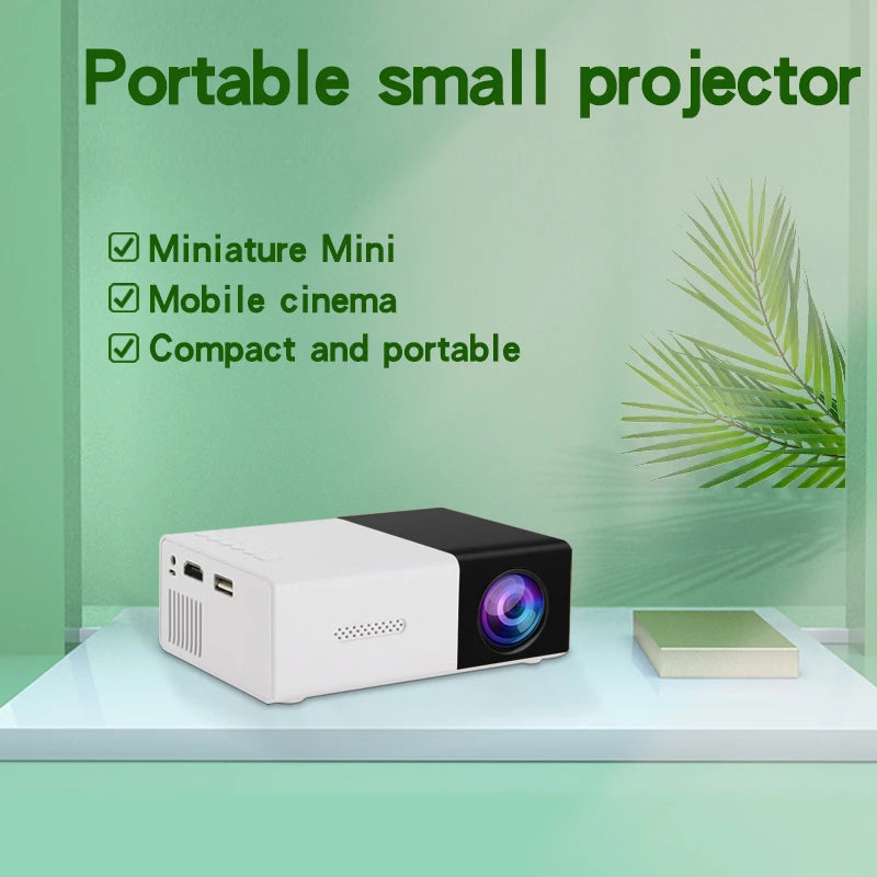 Mini proyector YG300 HD para cine en casa, compatible con HDMI y USB