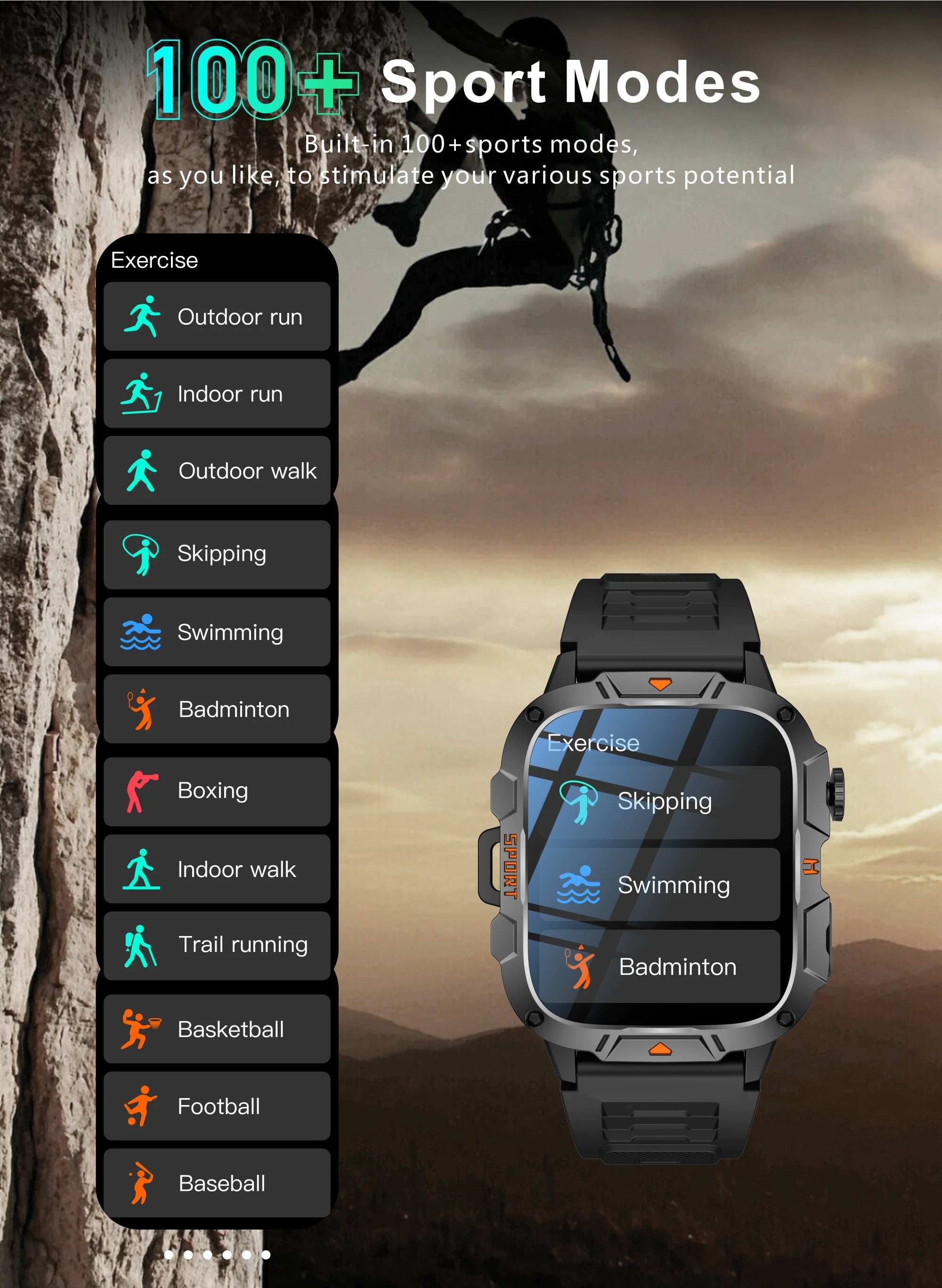 Reloj Inteligente de Grado Militar 2025, Pantalla AMOLED de 1.96 Pulgadas, Resistente al Agua 5ATM, Reloj Inteligente Deportivo con Llamadas Bluetooth