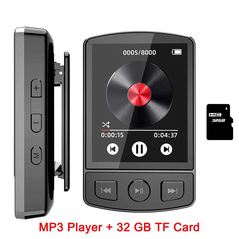 Walkman Deportivo MP3 Bluetooth 5.0 con Radio FM y Pantalla 1.8"