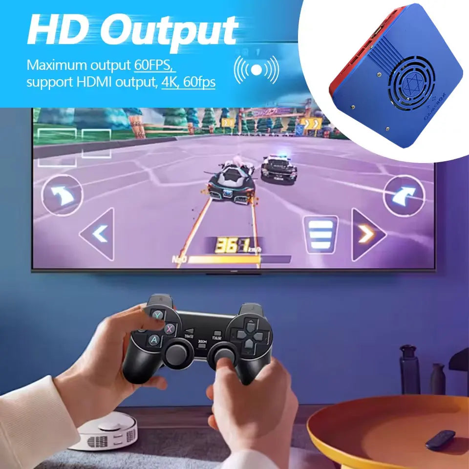 Consola de juegos de doble sistema GD10 Plug&Play para TV I3-3110M, 500G/1T ROM, más de 70000 juegos para Wii, PS2, N64, PSP, GameCube, N64, con mando inalámbrico.