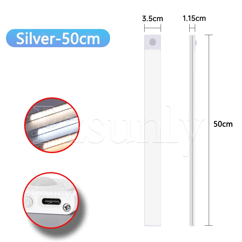 Barra de Luz LED con Sensor de Movimiento USB