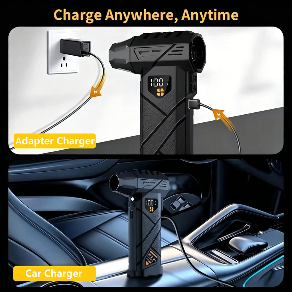 Soplador de aire turbo eléctrico inalámbrico 990000 RPM con batería 10000 mAh