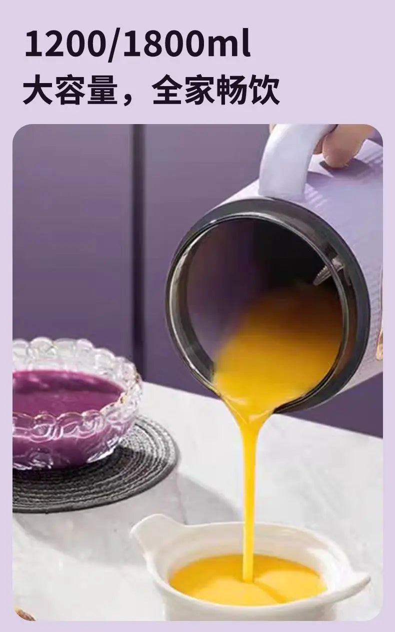Licuadora para Leche de Soya Automática sin Filtro 1500-1800ml