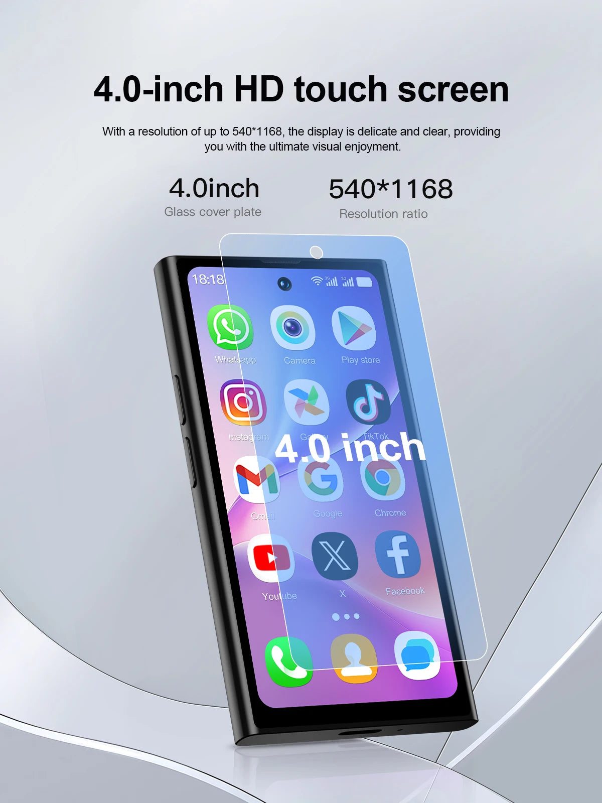 SERVO S27 MINI teléfono inteligente pequeño 4G LTE Android 12,0 OS 3GB + 64GB APP Store GPS 4,0 "pantalla completa de bolsillo teléfonos inteligentes 2 SIM en espera