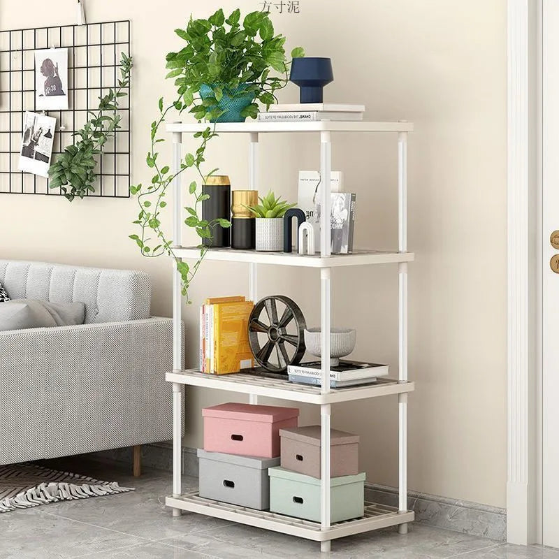 Estante organizador de cuatro niveles para cocina y baño