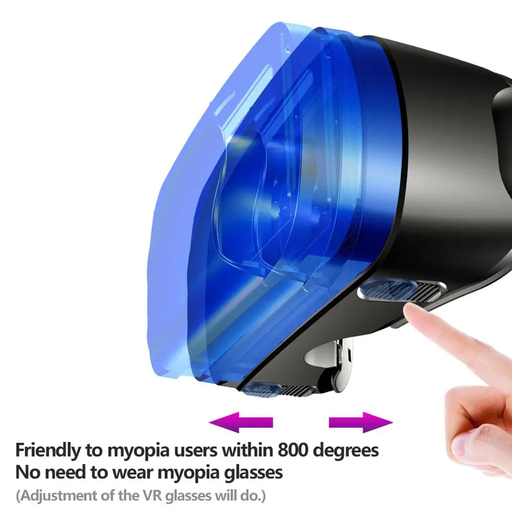 VRG Pro 3D gafas de realidad Virtual VR dispositivos auriculares Viar gafas lentes de casco inteligentes para teléfonos inteligentes visor dispositivos móviles