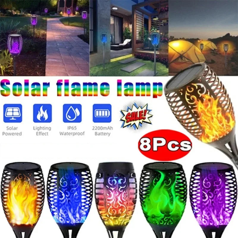 Luces de Antorcha Solar de Llama para Jardín