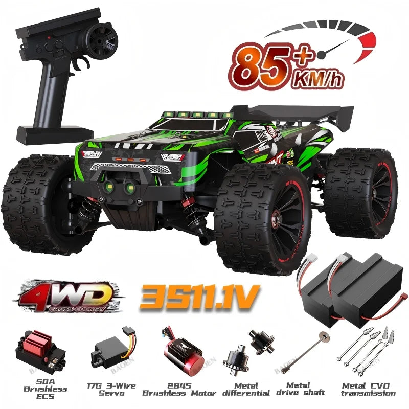 SCY9522PRO 85 KM/H coche RC de alta velocidad sin escobillas 4WD todoterreno coche de Control remoto 1:16 coches de carreras profesionales SCY9522 50 KM/H
