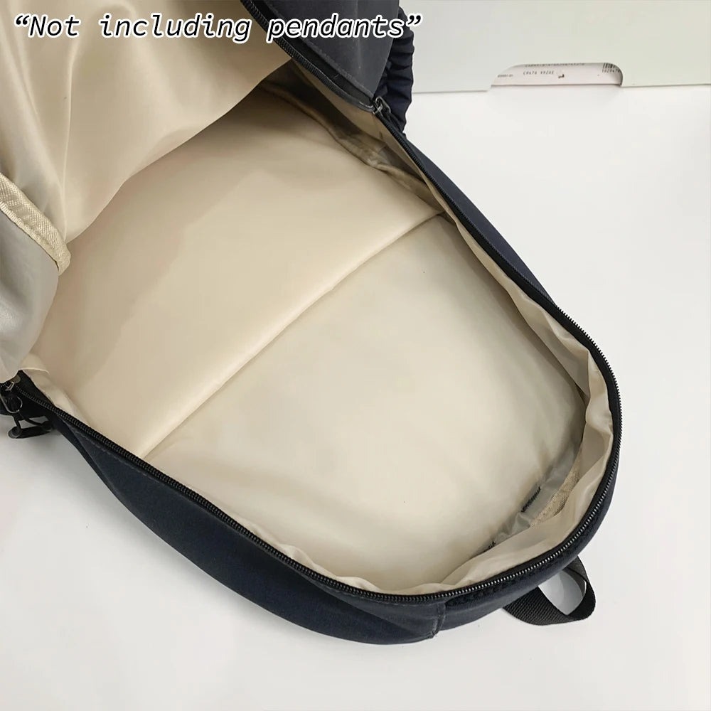 Mochila de Nailon de Gran Capacidad con Bolsillo Oculto, Mochila Escolar Resistente, Bolso Casual para Uso Diario y Viajes