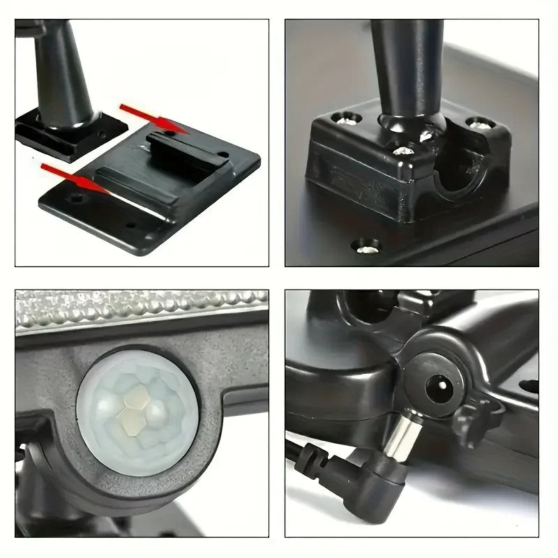 Lámpara Solar de Pared Exterior con Sensor de Movimiento 3 Modos
