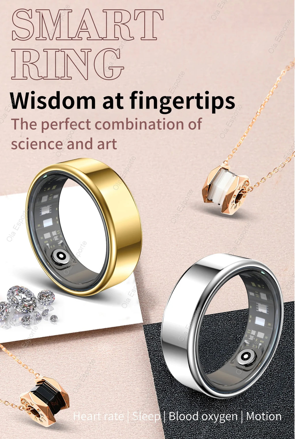 Anillo Inteligente Monitor de Salud Multideporte