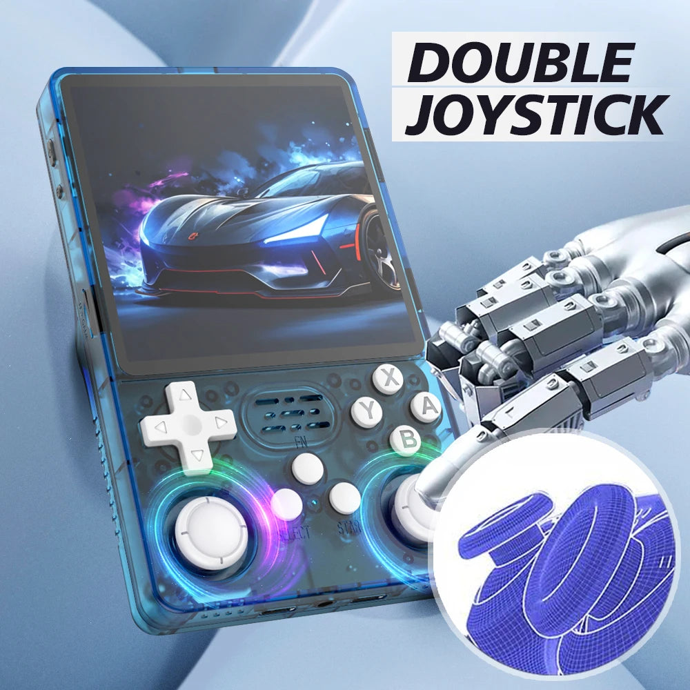 Consola de Juegos Retro R36S Plus, Pantalla IPS 4.0 Pulgadas, 64G o 128G