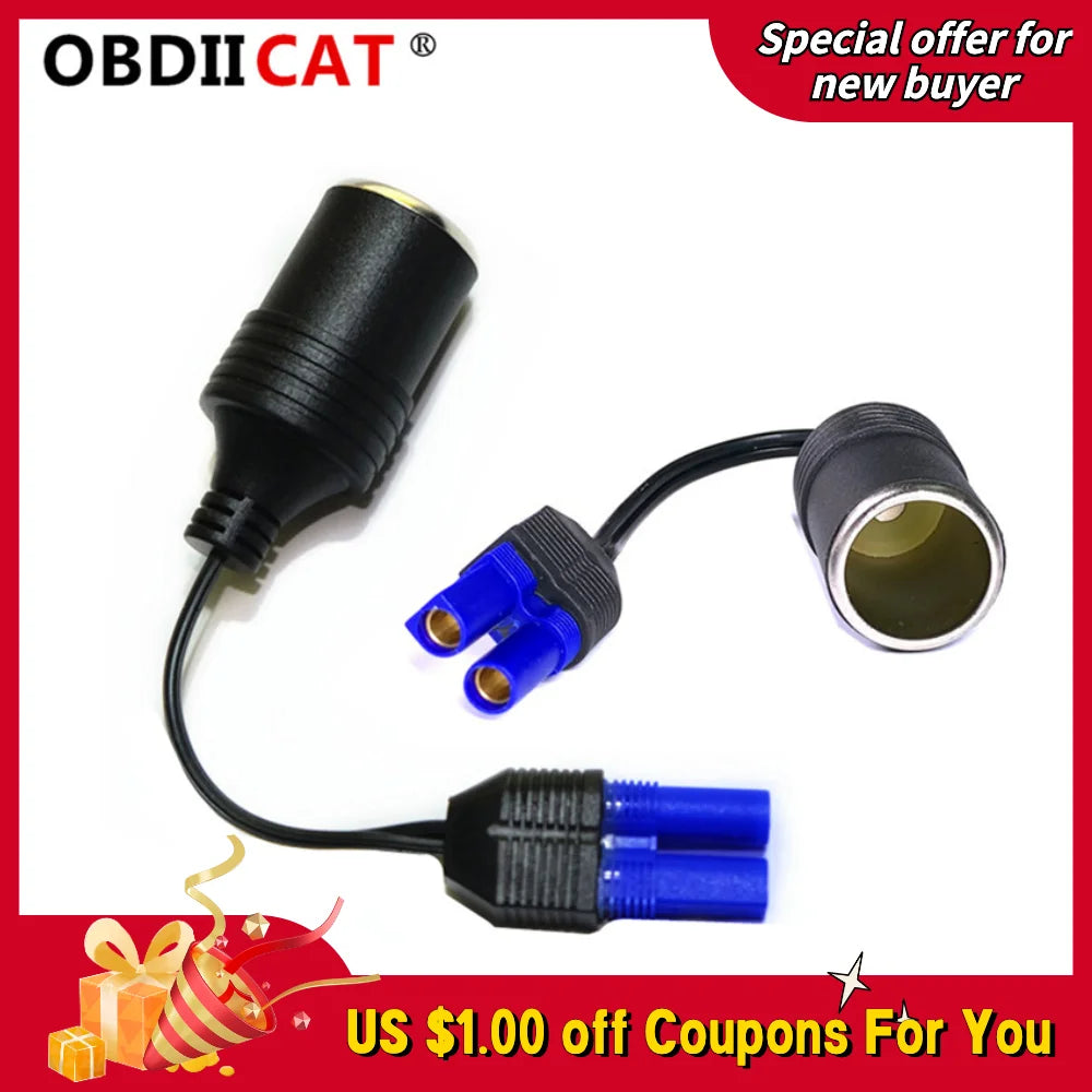 Adaptador EC-5 para Arrancador de Batería de Auto 12V