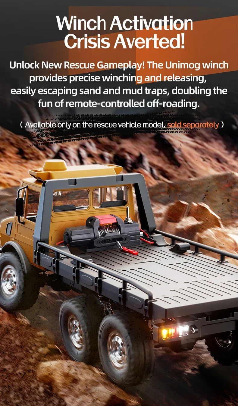 C8823 6WD RC coche 1/18 todoterreno vehículo de Control remoto 2,4G alta velocidad escalada transporte rescate oruga modelo juguetes para niños