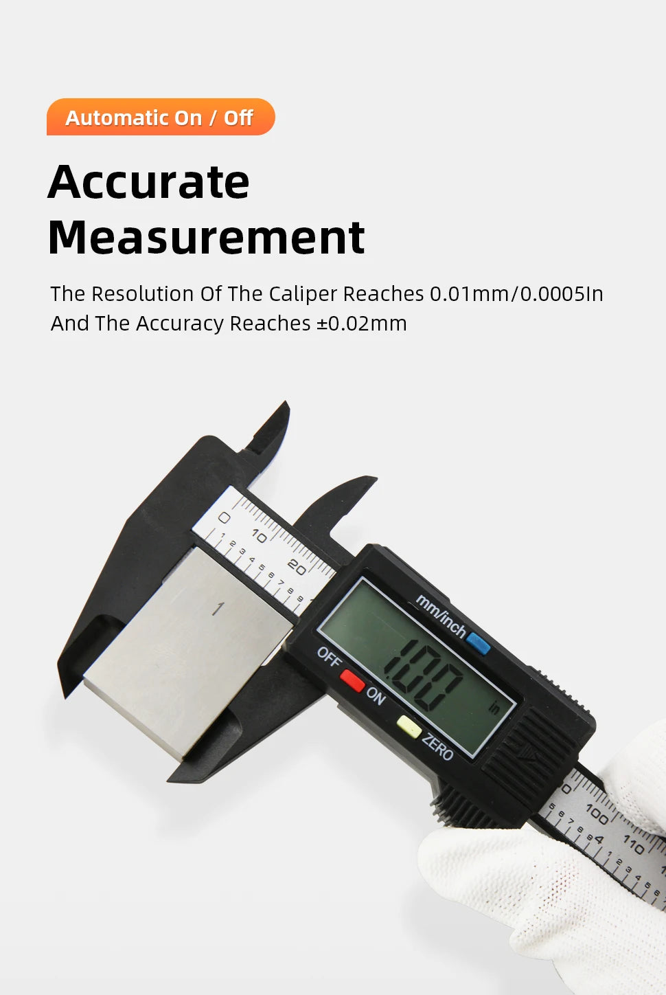 Calibrador de plástico pacômetro calibrador Digital regla electrónica Vernier calibre Digital herramienta de medición calibrador Digital micrómetro