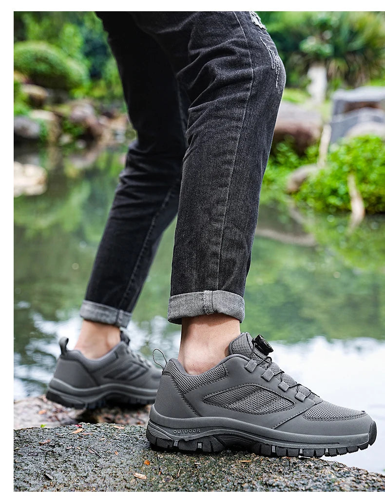 Zapatillas Deportivas Hombre con Hebilla Giratoria - Senderismo 39-48