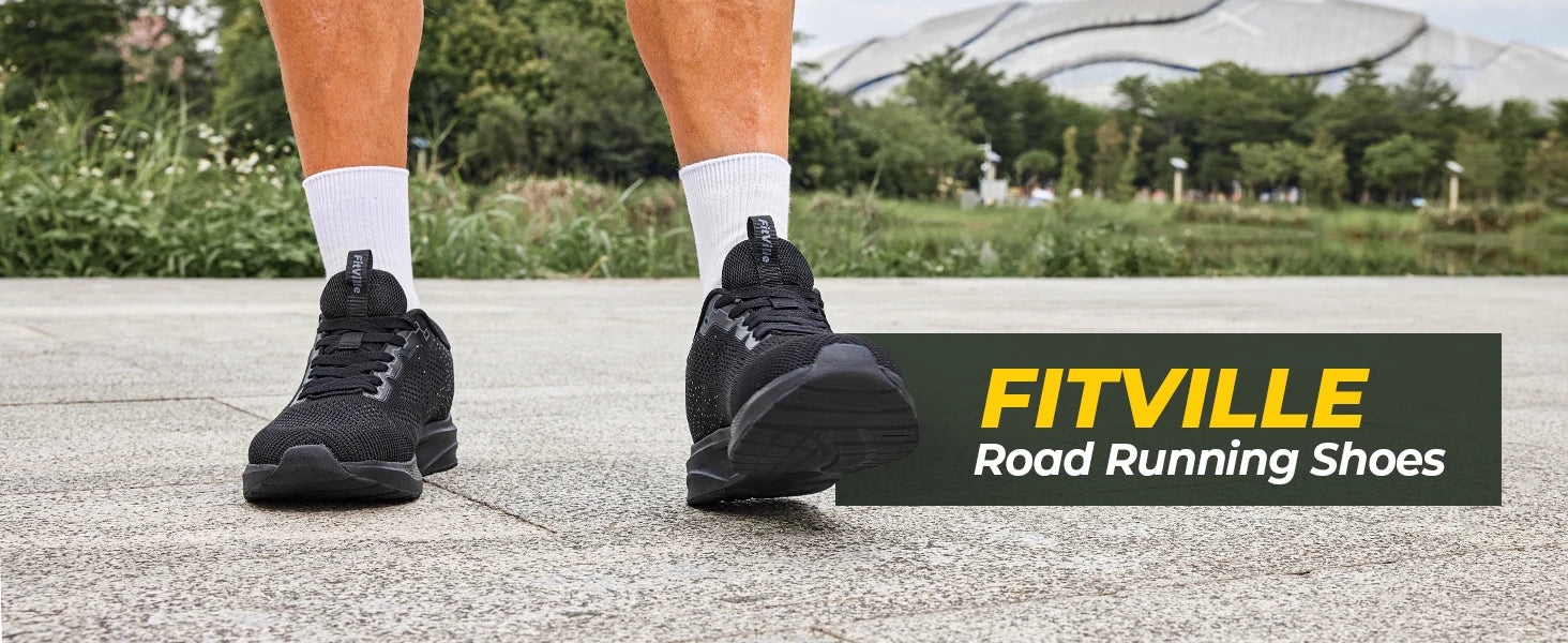 FitVille Zapatillas Deportivas Anchas para Hombre | Transpirables