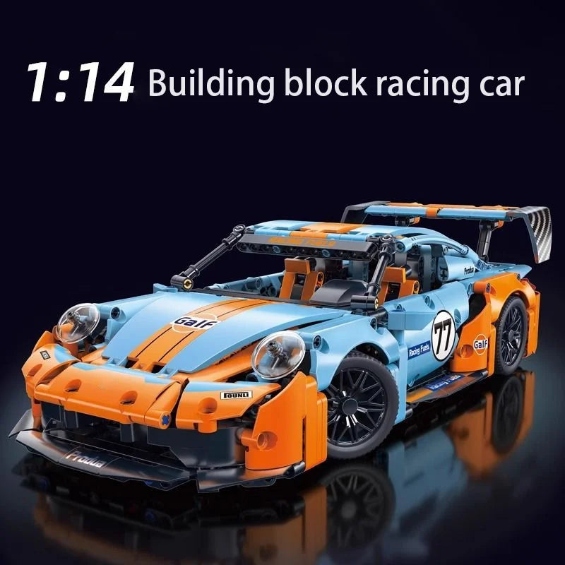 Juego de coches de bloques de construcción 1:14, juguete de construcción, diseño coleccionable, modelo de coche, Kit de construcción, coche deportivo a escala para niños, regalos para adultos