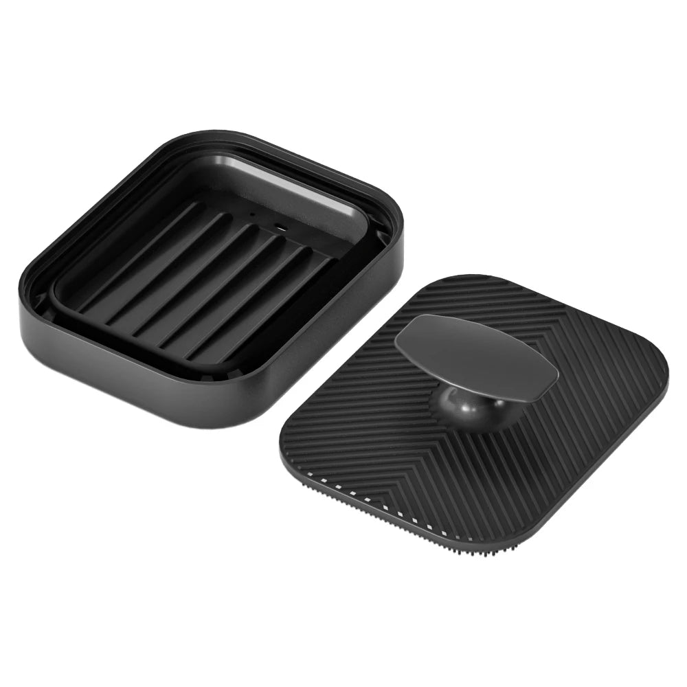 Caja de Jabón de Silicona con Cepillo Exfoliante