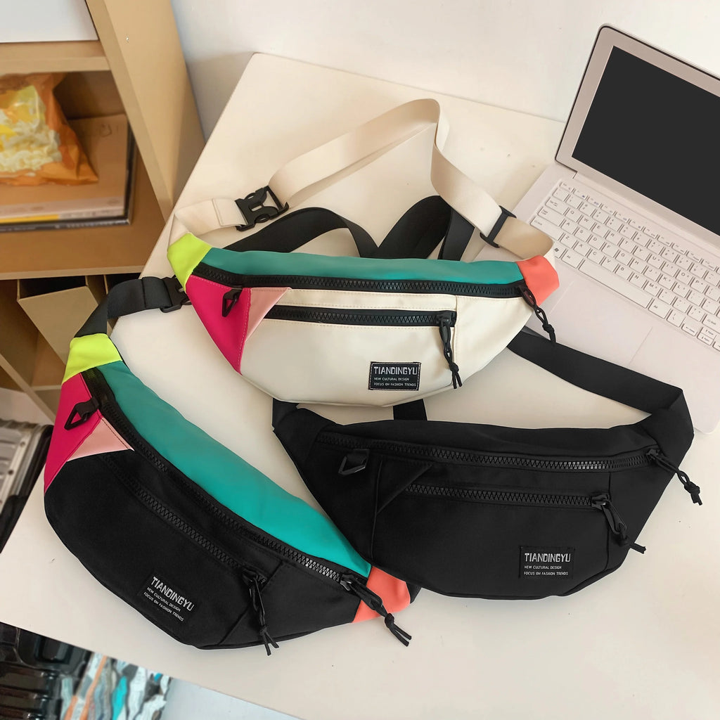 Nueva moda bolso de pecho para hombre, bolso cruzado versátil e informal, riñonera deportiva, bolso cruzado de viaje diario, bolso para teléfono