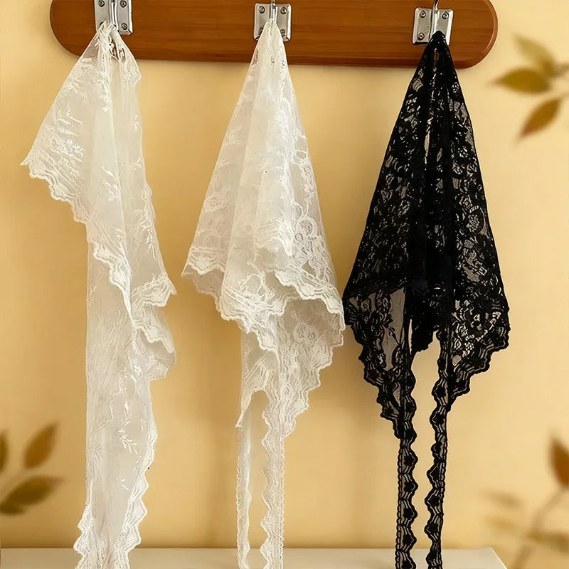 Falda de encaje estilo ruso, cortina de encaje, falda para mujer, toalla para el cabello, falda triangular, minifalda, media falda, delantal pequeño, encaje suave apilado
