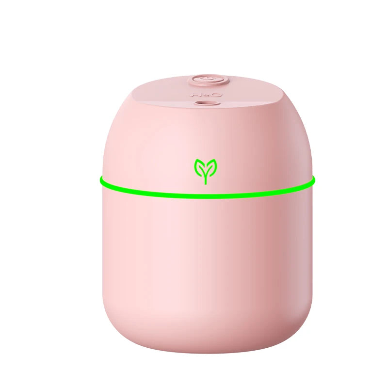 Humidificador ultrasónico USB portátil con difusor de aromas y luz LED