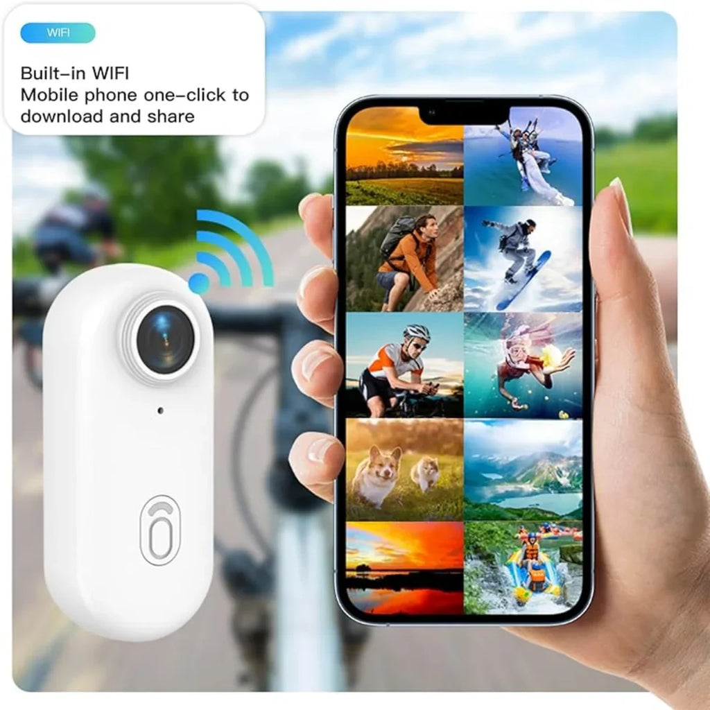Mini Cámara de Acción 1080P Portátil para Vlogging