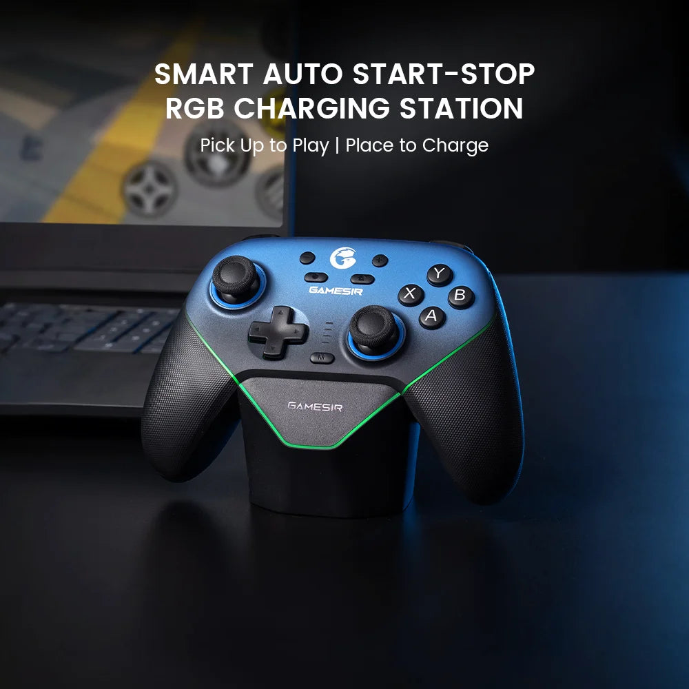 Gamepad GameSir Super Nova Bluetooth con base de carga controlador de juegos inalámbrico para Nintendo Switch 2 iPhone Android teléfono PC
