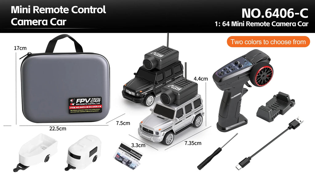 Auto RC WLtoys 1/64 Mini SUV con Cámara FPV 720P y Control por App