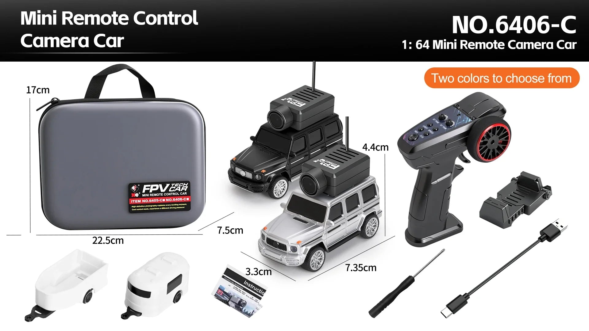 Auto RC WLtoys 1/64 Mini SUV con Cámara FPV 720P y Control por App
