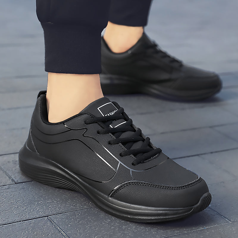 Nuevos zapatos para correr para hombre, zapatillas cálidas de invierno para hombre, zapatos antideslizantes transpirables para caminar para hombre, zapatos informales suaves con cordones, ligeros