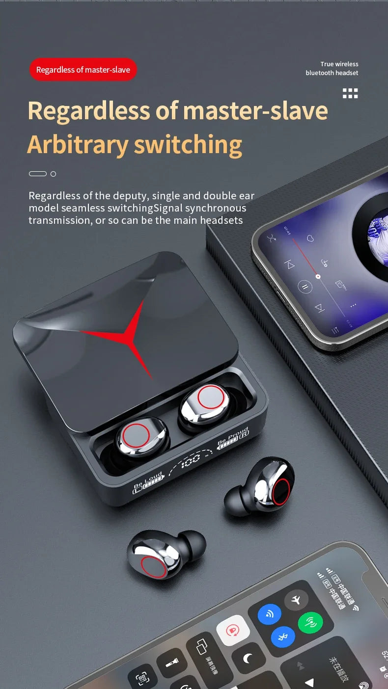 Auriculares Inalámbricos TWS Bluetooth 5.3 con Control Táctil