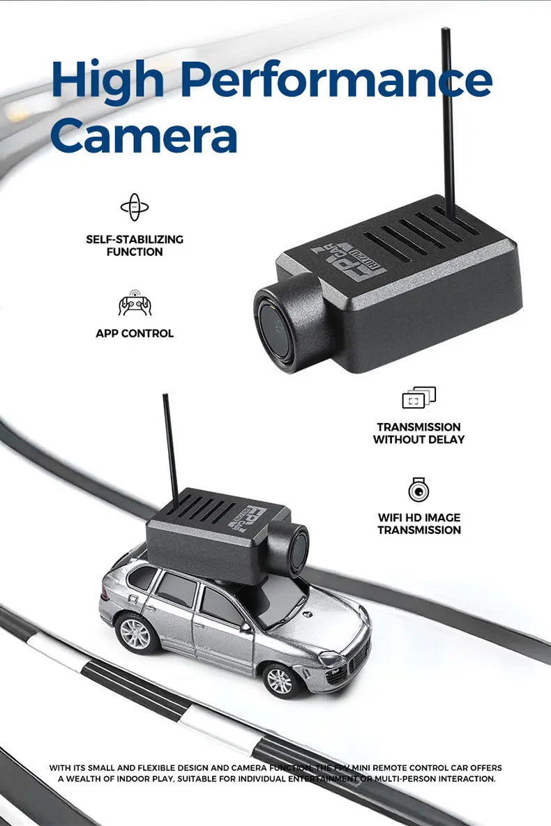 WLtoys 6401 1:64 Mini coche RC 2,4G Control remoto con cámara FPV 720P y aplicación WiFi, nuevo juguete de carreras de control remoto para regalo para niños y niñas