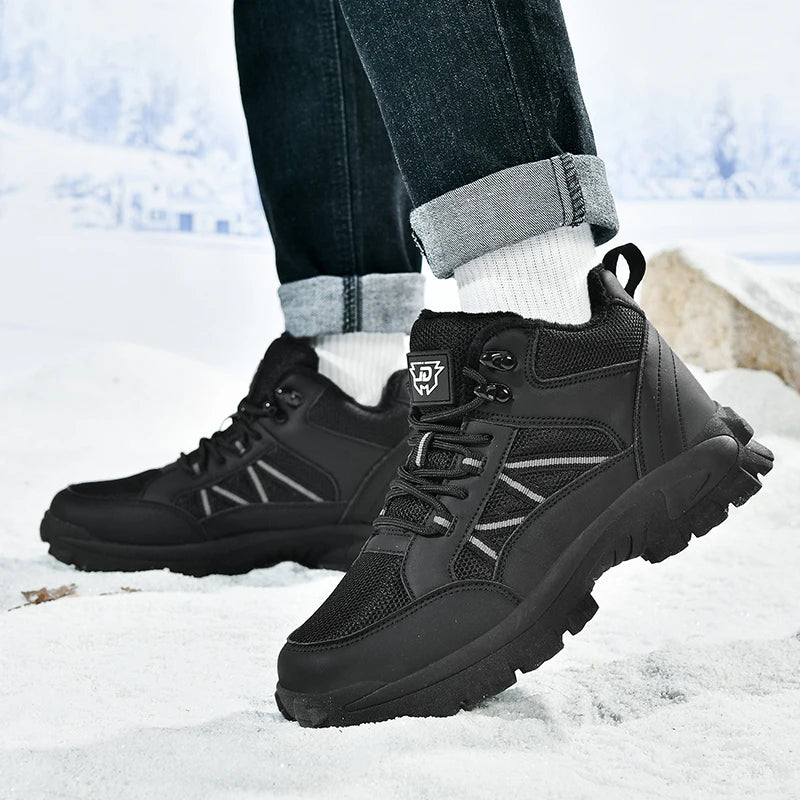 Botas de senderismo forradas para hombre con suela antideslizante y resistente