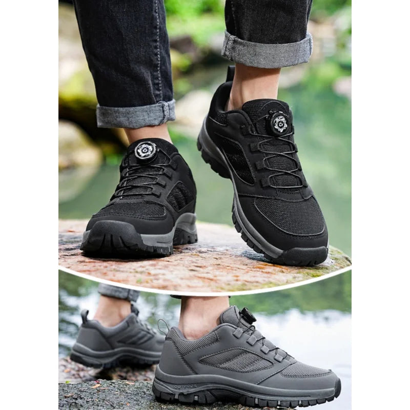 Zapatillas Deportivas Hombre con Hebilla Giratoria - Senderismo 39-48
