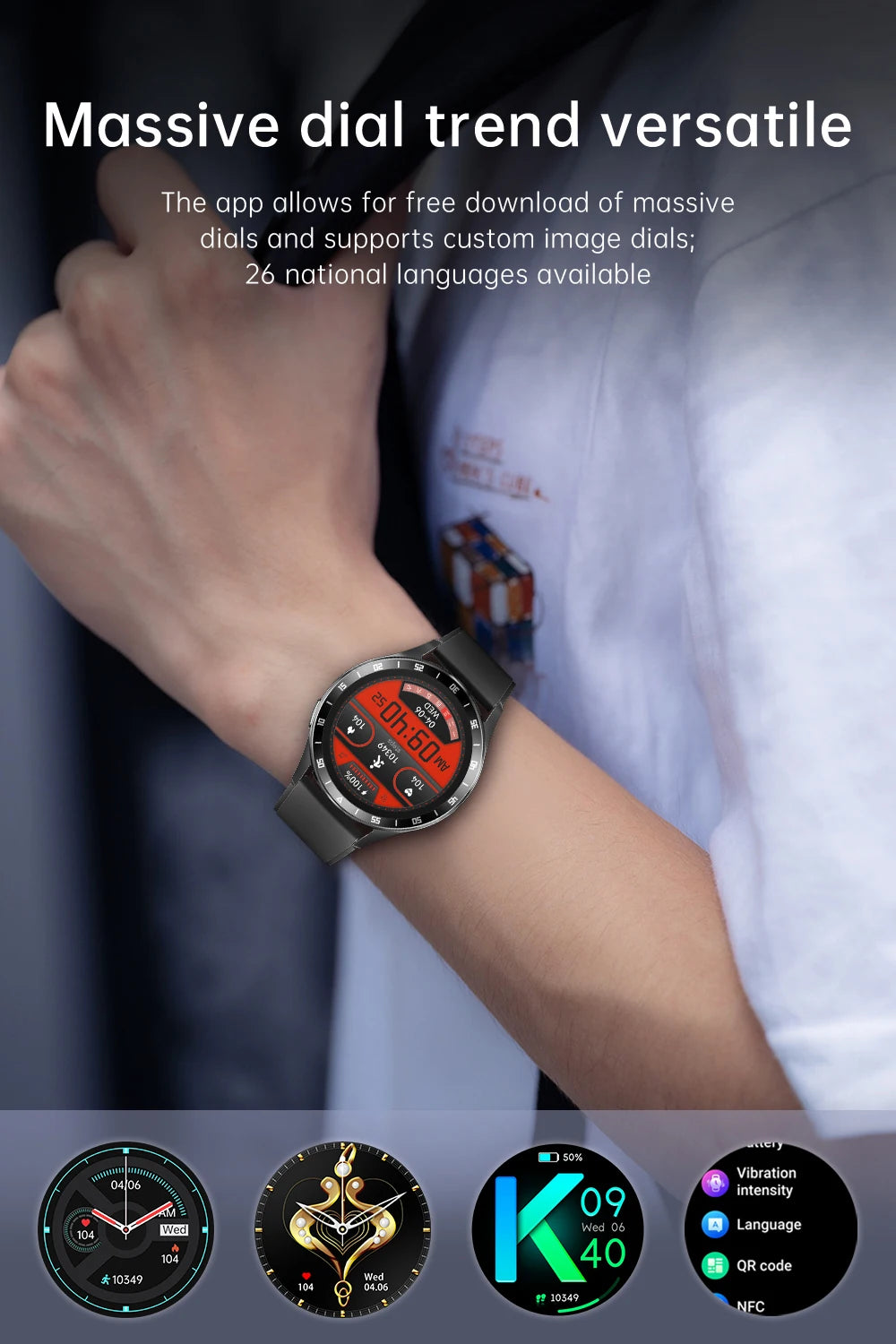 Reloj inteligente 2024 2 en 1 con auriculares Bluetooth TWS, monitor de frecuencia cardíaca y presión arterial, nuevo reloj deportivo y fitness
