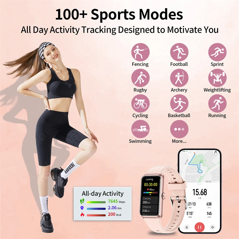 Reloj Inteligente LIGE Fitness Monitor Cardíaco y SpO2