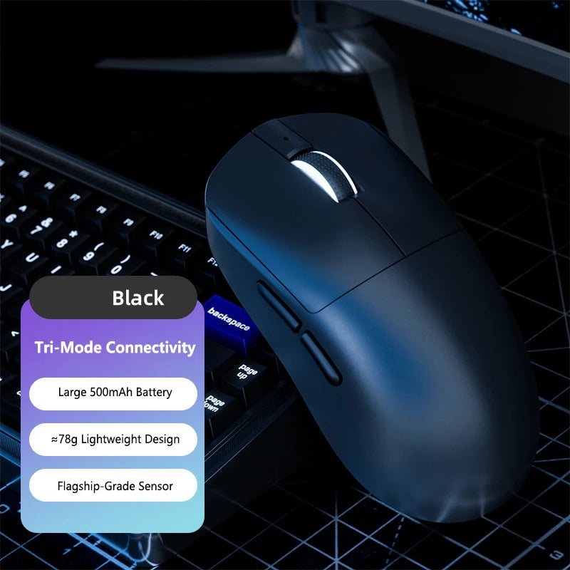 Mouse Gamer Lenovo Tri-Mode, 6000 DPI, RGB, Bluetooth y USB-C