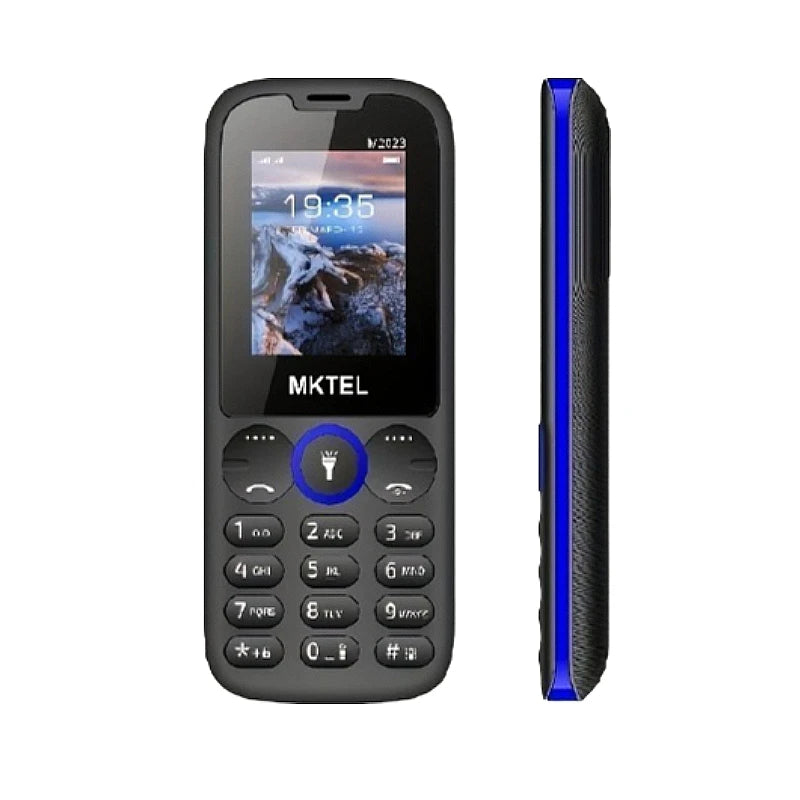 Teléfono Móvil MKTEL M2023 para Personas Mayores, Pantalla de 1.77 Pulgadas, Botones Grandes, Doble SIM, Bluetooth, Cámara, Juegos, Radio FM, Linterna, Larga Duración de Batería
