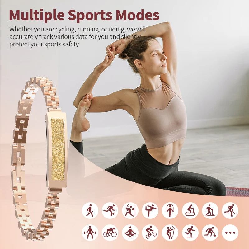 Pulsera inteligente LIGE para mujer con Bluetooth y monitoreo de salud