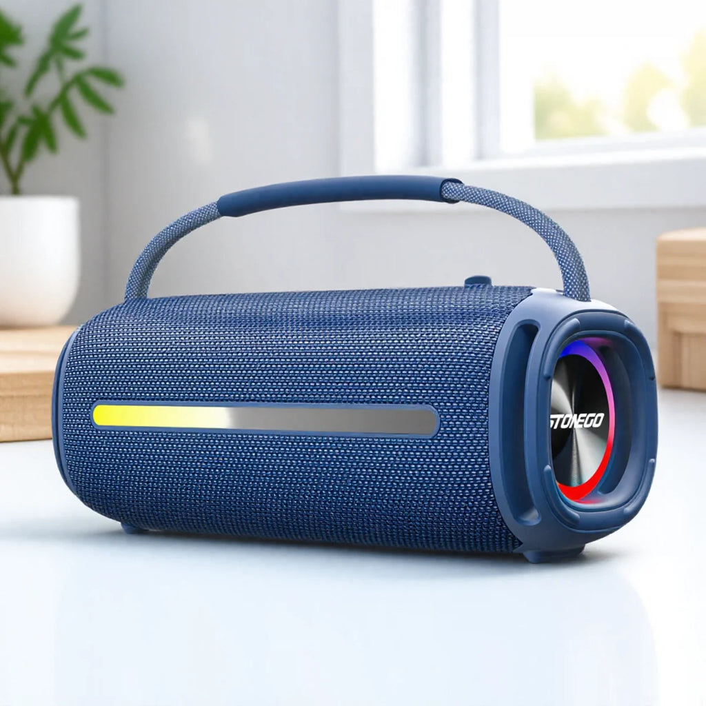 Altavoz inalámbrico portátil Bluetooth 5,3, linterna RGB IPX6, resistente al agua, potente Subwoofer, Audio de alta calidad para exteriores