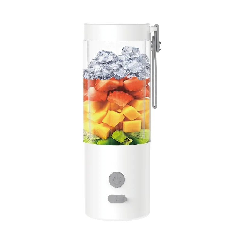 Mini Licuadora Portátil 450ml USB con 6 Cuchillas de Acero