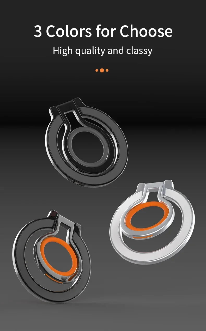 Soporte magnético para anillo de dedo para Magsafe 360 °   Soporte Giratorio para Teléfono, Compatible con iPhone 17, 16, 15, 14, 13, 12 Pro Max, Soporte de Escritorio