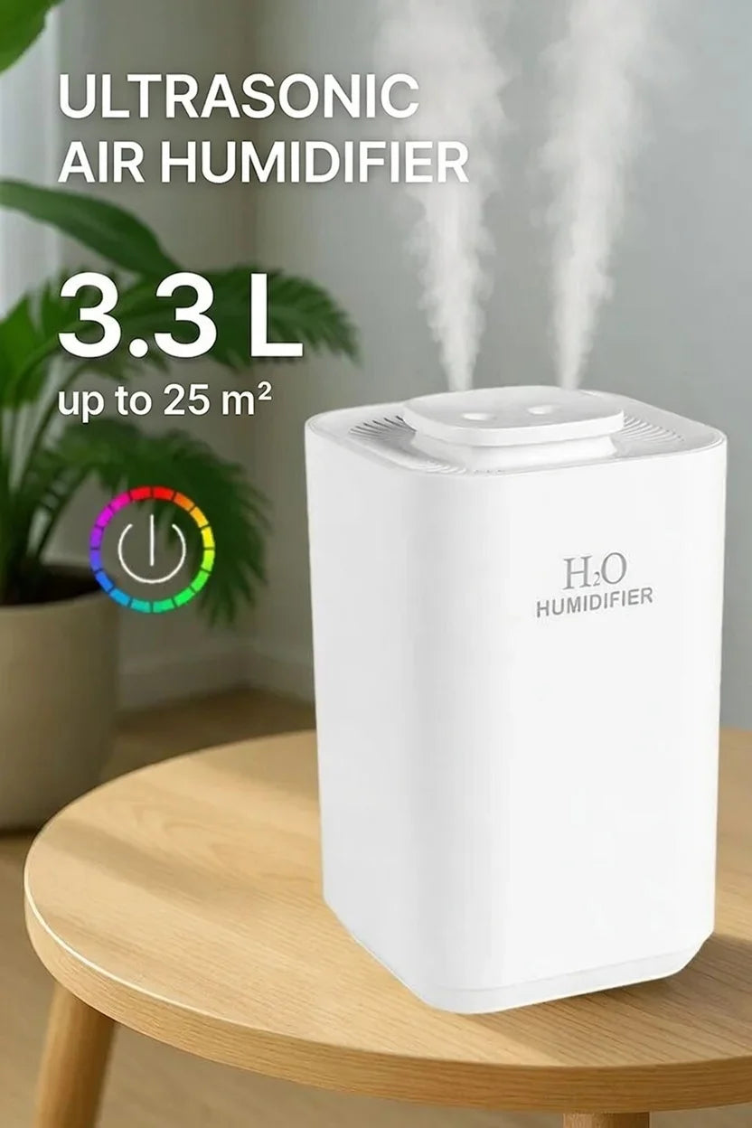 Humidificador 3.3L Filtro Dual USB